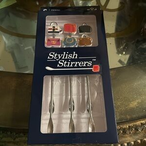 Stylish Stirrers assortment of ladies 👛 cocktail spoons set of six new in box